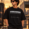 Knockdown black oversize tee